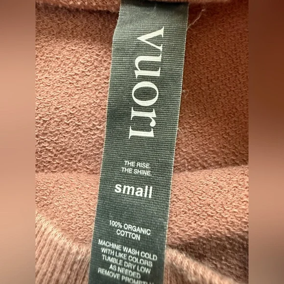 Vuori Sunnyside Crewneck Sweatshirt in Mauve Size Small - Picture 7 of 7